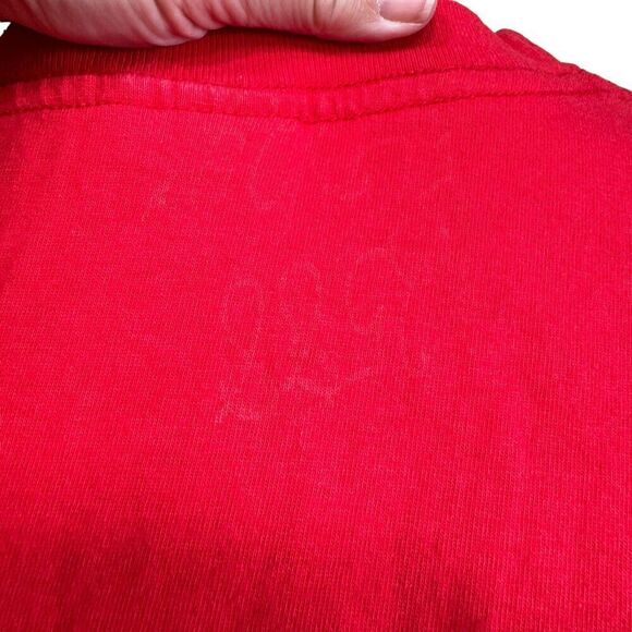 Vtg 90s Sports Fan Chicago Bulls Double Sided Pocket T Shirt Sz XL - Picture 8 of 8